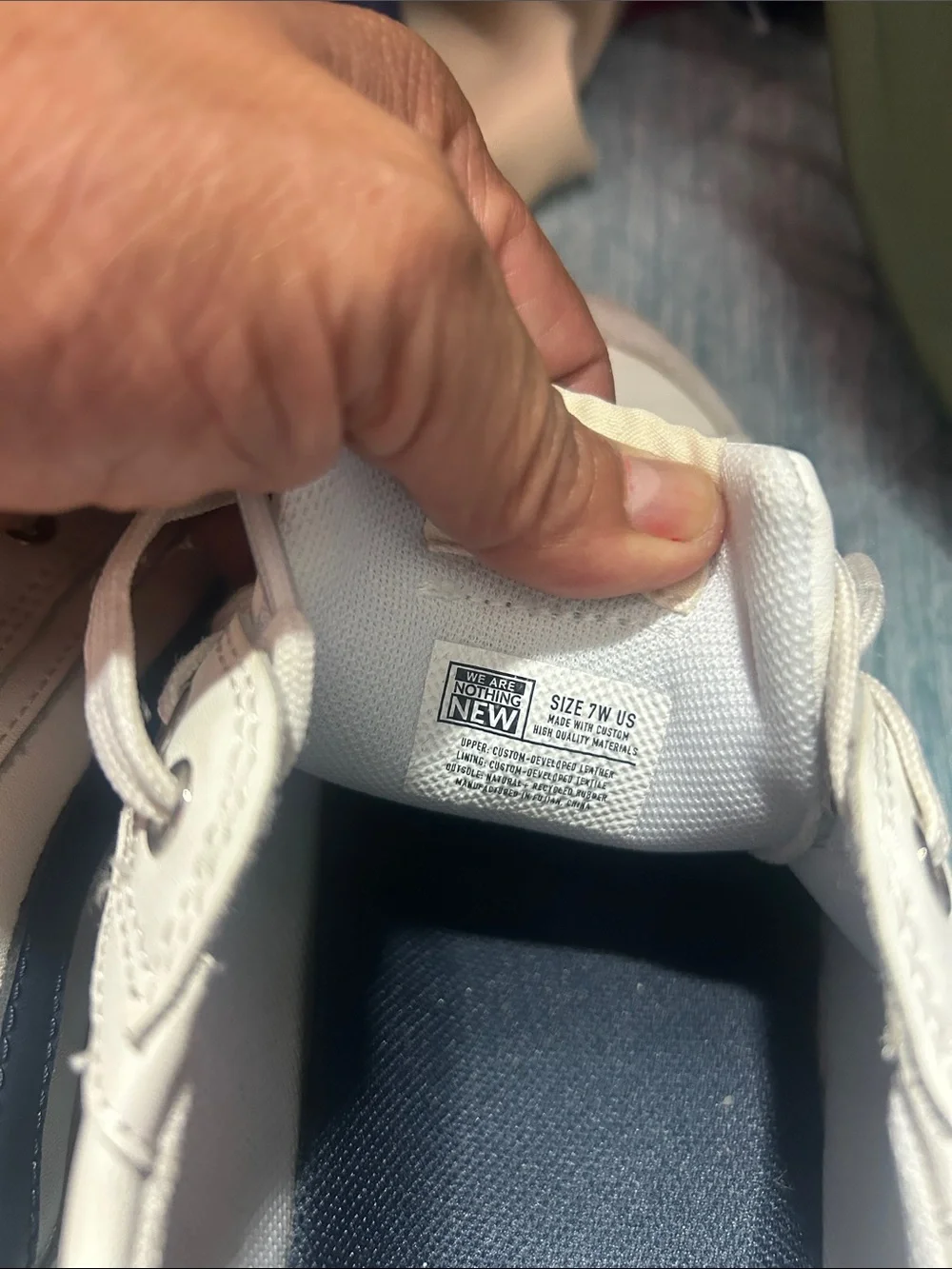 Nothing New White Low-Top Sneakers